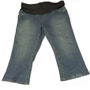 Two Hearts Maternity Blue Flare Jeans